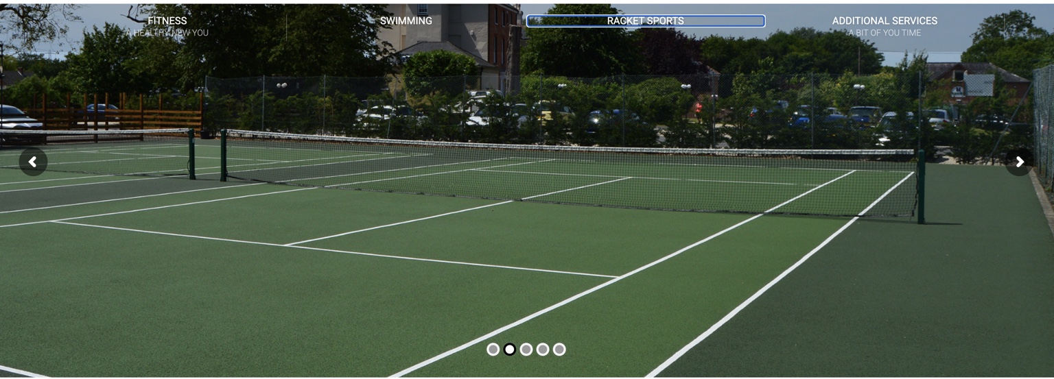 The outdoor green tennis courts at Abshot Country Club